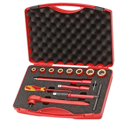Image of Gedore VDE1001 1/2 Inch Tool Set Red (14 Piece)
