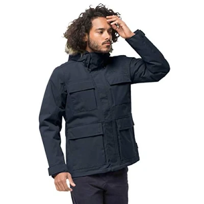Image of Jack Wolfskin Men&#039;s Point Barrow Jacket, night blue, 3XL