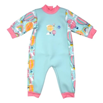 Image of Splash About Unisex Kids Warm In One Baby Wetsuit, Up &amp; Away, 12 24 Months EU
