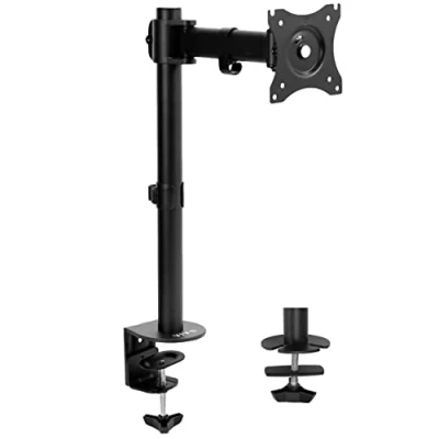 Image of VIVO Single 13 to 32 inch Computer Monitor Desk Mount, Short Adjustable Arm, VESA STAND for 1 Screen, Max 100x100, Black, V001E