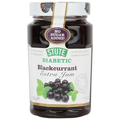 Image of (6 Pack) Stute Diabetic Blackcurrant Jam 430g 6 Pack Bundle