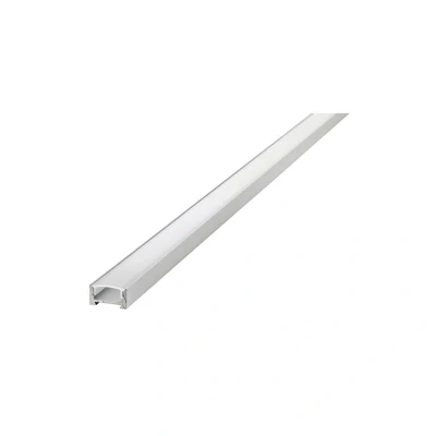 Image of Frosted Diffuser 16.2x8.57mm Aluminium Profile Rail 1 Metre Integral LED