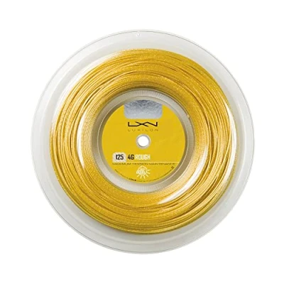 Image of Luxilon Tennis Racket String, 4G Rough, 200 m Roll, Gold, 1.25 mm, Unisex, WRZ990144