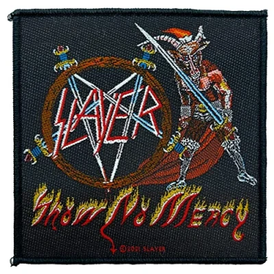 Image of Men&#039;s Slayer Show No Mercy Woven Patch Black
