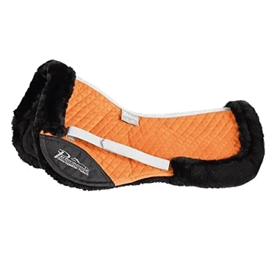 Image of Shires Performance Suede Half Pad 17 18&quot; Burnt Orange