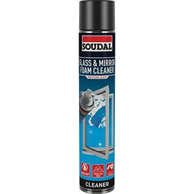 Image of Soudal Glass &amp; Mirror Aerosol Foam Cleaner 750ml