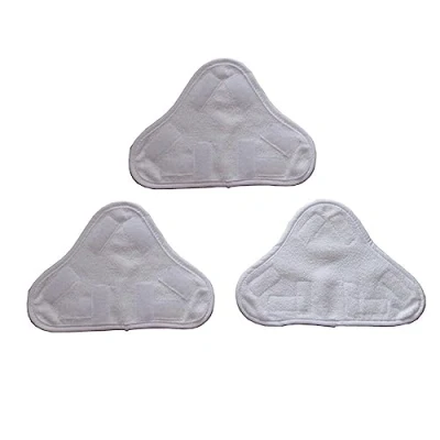 Image of Malayas 3 Pack Washable Triangular Replacement Steam Mop Microfiber Cloth Pad, Microfibre Cloths are Perfectly Compatible with Most Pads on The Market, Hot Spray Refills
