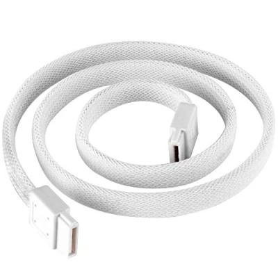 Image of SilverStone SATA III SSD/HDD Cable with Locking Mechanism in White CP07W USA
