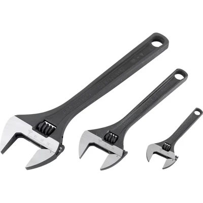 Image of Kennedy 4&quot;/8&quot;/12&quot; Phosphate Finish Adjustable Wrench Set