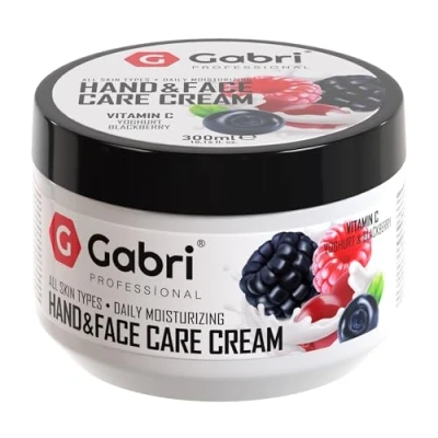 Image of Gabri Hand &amp; Face Care Cream 2in1 300ml Instantly Boosts Moisture Levels, Creates a Protective Layer Prevents Loss Daily Moisturising for All Skin Types (Yoghurt Blackberry)