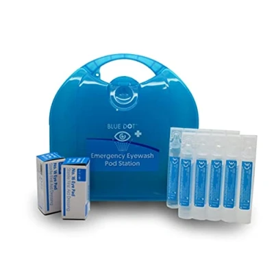 Image of Blue Dot Emergency Eye Pod Kit with Wall Bracket 20 ml