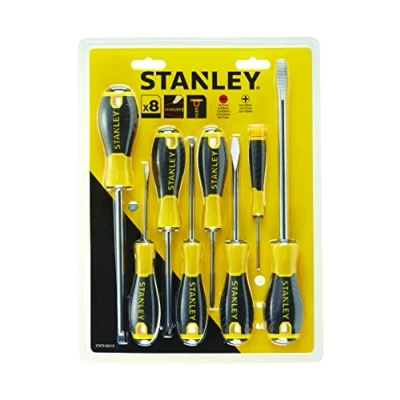 Image of STANLEY STHT0 60210 Essential Screwdriver Set Yellow (8 Piece)