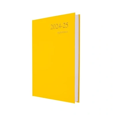 Image of Collins Essential A5 Academic Year 2024 25 Day a Page Diary Yellow Mid Planner for Students and Teachers ESSA51M.45 2425 July to 2025