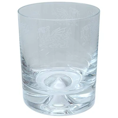 Image of Milford Collection Animo Glass Whisky Tumbler 30cl Welsh Dragon