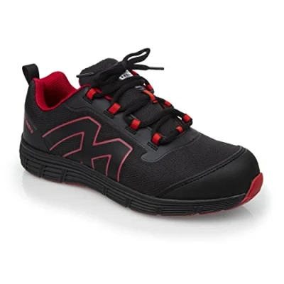 Image of Slipbuster Footwear BB421 46 Mesh Safety Trainer Shoe, SB, FO, SRC, Size 46, Black