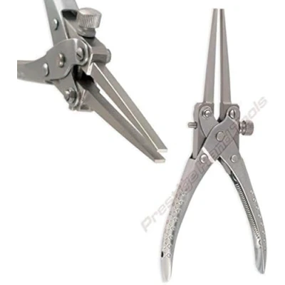 Image of Parallel Action Long Flat Nose Pliers Jewellery Making Tools Musical Instruments Repair Art &amp; Craft Gift Ideas 22 cm PTL®