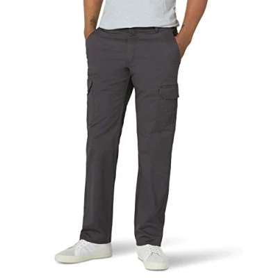 Image of Lee Men&#039;s Extreme Motion Twill Cargo Pant, Charcoal, 34W x 32L