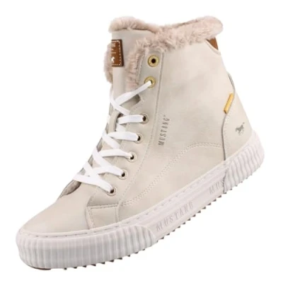 Image of MUSTANG Women&#039;s 1442 601 Sneaker, Ivory, 4 UK