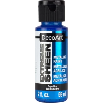 Image of DecoArt Americana Extreme Sheen Jar of Paint, Acrylic, Sapphire, 59 ml (Pack 1)