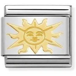 Image of Nomination Classic Gold Sun Fairytale &amp; Fantasy Charms
