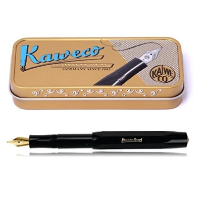 Image of Kaweco Fountain Pen Black Classic Sport Medium Nib in gift tin