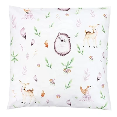 Image of TupTam Children&#039;s Pillow Case with Decorative Patterns Pillows for Baby and Kids Room, Elephants/Rainbow, 40 x cm