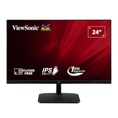 Image of ViewSonic VA2432 H 24 inch Full HD IPS Monitor with Frameless Design, VGA, HDMI, Eye Care for Work and Study at Home
