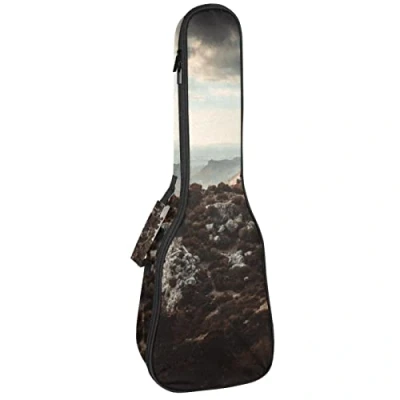 Image of Tenor Ukulele Gig Bag Waterproof Case Padded Backpack, Great for Soprano Concert (21/23/24 in) Mountain