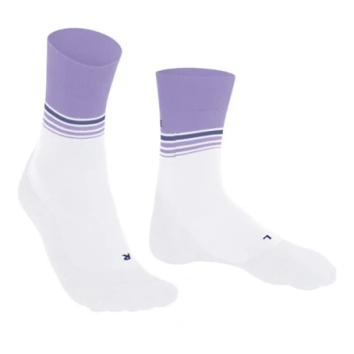 Image of Falke RU4 Endurance Cool Socks Size 2 3 (35 36) White/Purple for Women Breathable Comfort Running