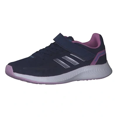 Image of adidas Boy&#039;s Runfalcon 2.0 El Sneaker, Dark Blue Matt Purple Met Pulse Lilac, 4.5 UK Child