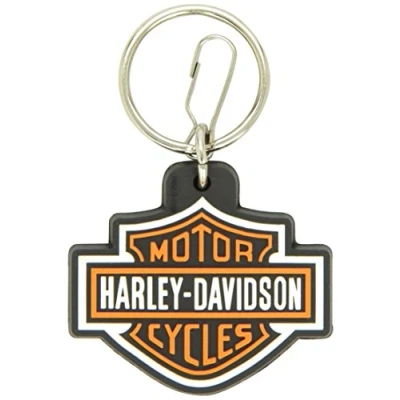 Image of Plasticolor Harley Davidson Logo Key Chain