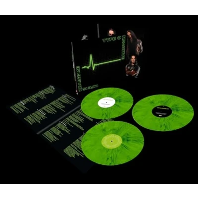 Image of Type O Negative Life Is Killing Me Green &amp; Black Mixed vinyl + Bonus Tracks Sealed 2024 UK 3 LP set 081227827106