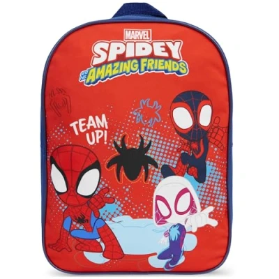 Image of Get Trend Marvel Spidey Backpack Kids Toddlers 2 10 Yrs Rucksack Daypack Nursery Bag Preschool Primary Lunch Sports Travel Bookbag Adjustable Straps (Red Spidey)
