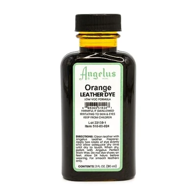 Image of Angelus Orange Low VOC Leather Dye 88ml