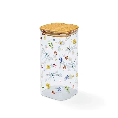 Image of Cooksmart British Designed Large Glass Storage Jars For Kitchen With Modern Designs Spaghetti Jar or Pasta Containers English Meadows