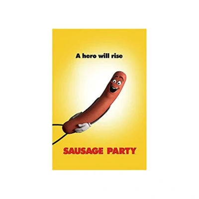 Image of Sausage Party Teaser Maxi Poster, Wood, Multi Colour, 91.5 x 61 0.02 cm