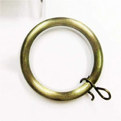 Image of Swish Curtain Pole Rings Metal Ring Pack of 12 Brushed Brass Effect