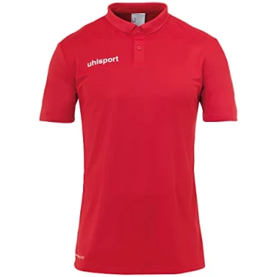 Image of uhlsport Men&#039;s Essential Polo Shirt, red, 5XL, XXXXX Large