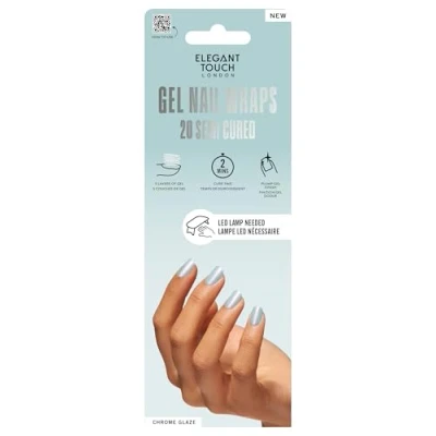 Image of Elegant Touch Semi Cured Gel Nail Wraps Siren 20s