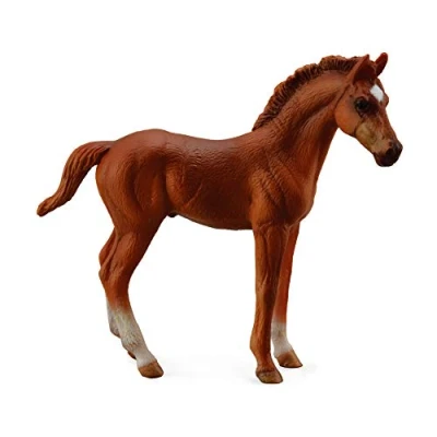 Image of CollectA Thoroughbred foal Standing Chestnut