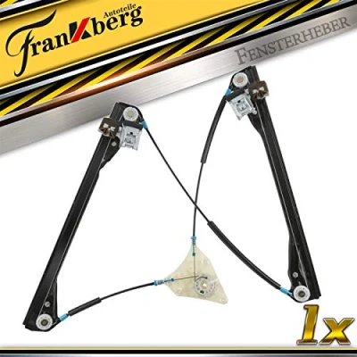 Image of Frankberg Electric Window Regulator Front Left Passenger Side Without Motor Compatible with Polo 9N_ Hatchback 2001 2009 9A4 Saloon 2002 2018 Replace# 6Q4837461