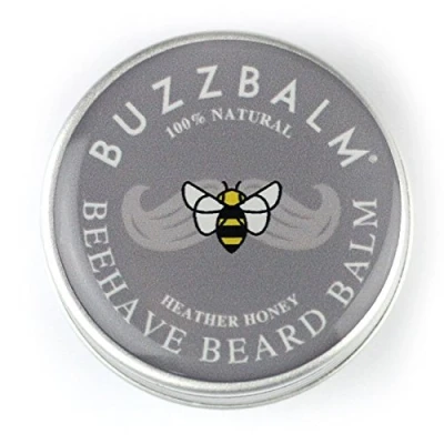 Image of Natural Beard Balm For Men Non Greasy Conditioner and Moisturiser Unscented Wax with Beeswax (8.5g)