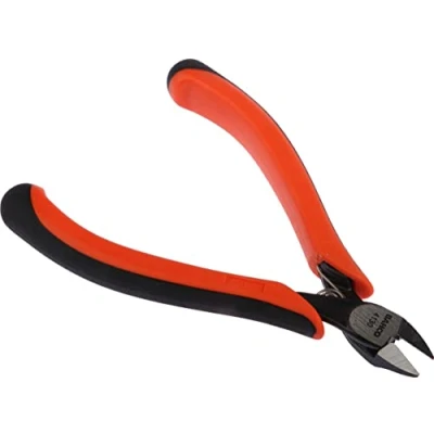 Image of Bahco 4130 &quot;Supreme Series&quot; Micro Diagonal Cutter, Black/Orange, 120 mm