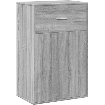 Image of vidaXL Storage Cabinet Grey Sonoma 56.5x39x90 cm Engineered Wood