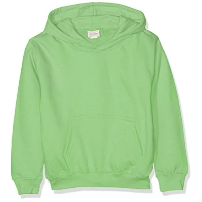 Image of AWDis Boy&#039;s Kids Hoodie, Green (Lime Green), X Small