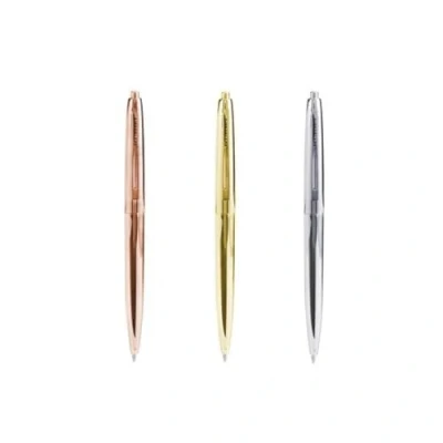 Image of Kikkerland Metallic Retro Pens Set of 3