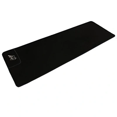 Image of JVL Rectangular Slip Resistant Black Carpet Indoor Garage Hallway Motorbike Floor Protector Mat, 183 x 59cm approx.