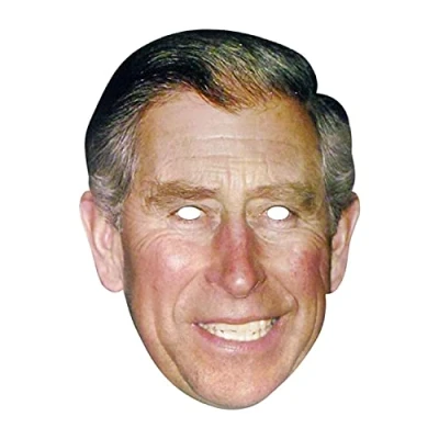 Image of SHATCHI HM King Charles III Face Mask Royal Family Celebrity Support Event Street Coronation Party Fancy Dress Costume Stage Do Hen