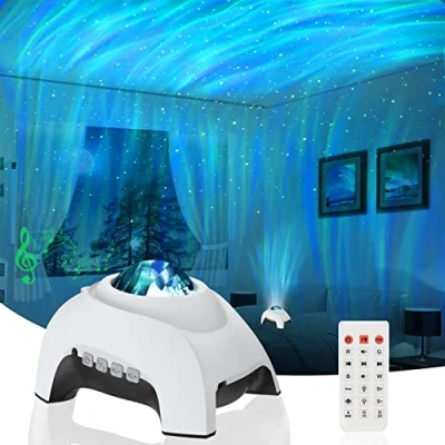 Image of Vinwark Star Projector, Galaxy Northern Lights Aurora Projector for Bedroom with Music Bluetooth Speaker and White Noise, Starry Night Light Projectors Kids Adults