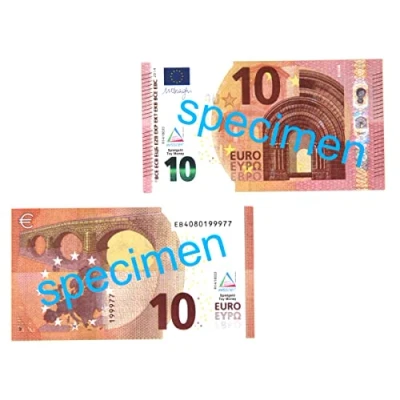 Image of WISSNER active learning 100 Banknotes 10 Euro, In a Poly Bag